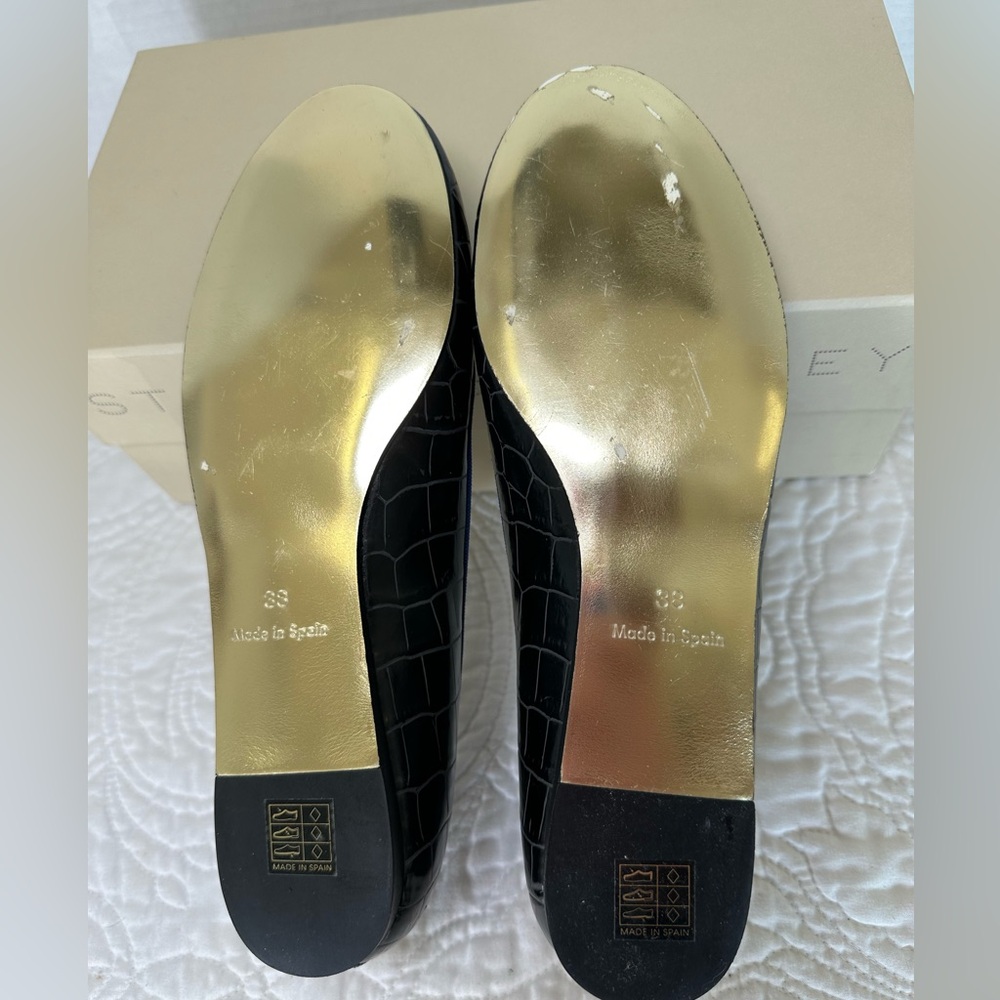 PRICE REDUCED!  Stella McCartney Blue Ballet Flats Size 8 (38 EU) - Picture 5 of 10